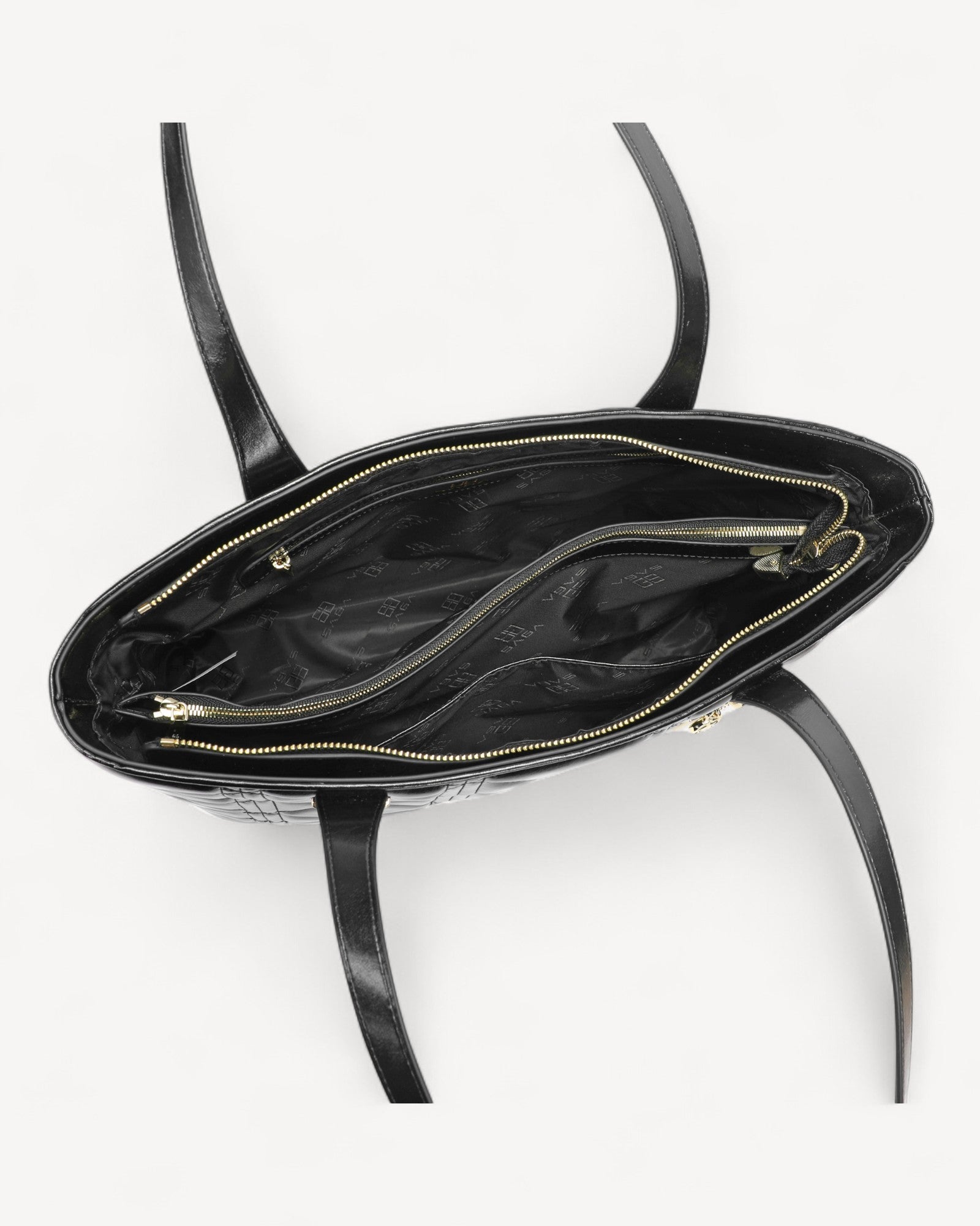 شنطة توت كبيرة جلد طبيعي لون اسود - 4