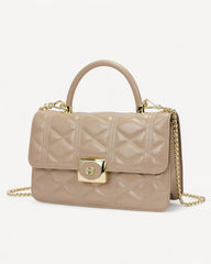 SAGA Luxury Beige Women's Handbag and Shoulder Bag - Everyday Elegance with a Modern Design