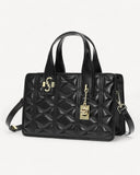 شنطة كتف جلد بحزام قابل للإزالة لون عنابي - 1