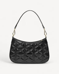 SAGA Women's Black Half Moon Stylish Shoulder and Handbag