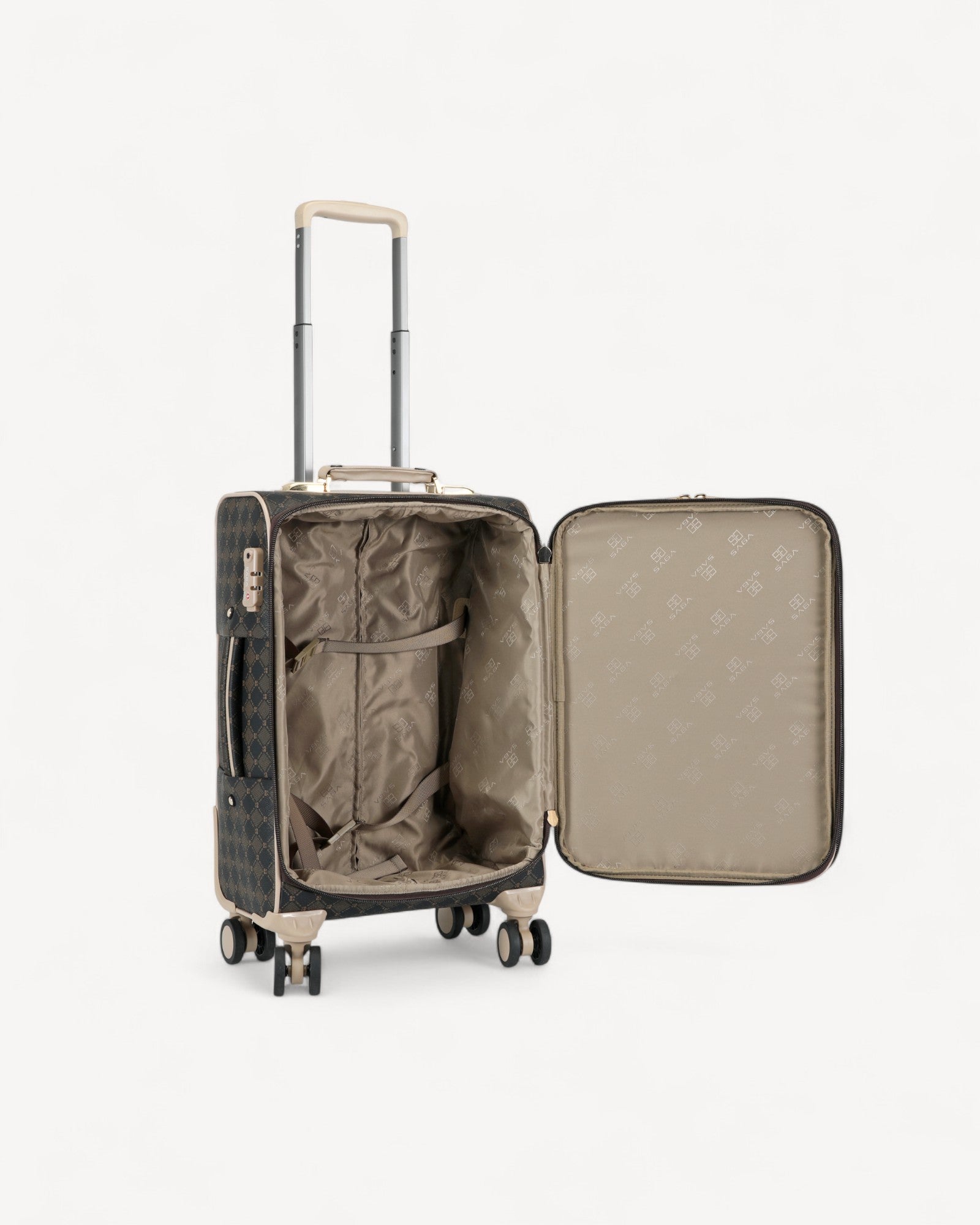 شنطة سفر صغيرة كابينة الطائرة لون بني - 4