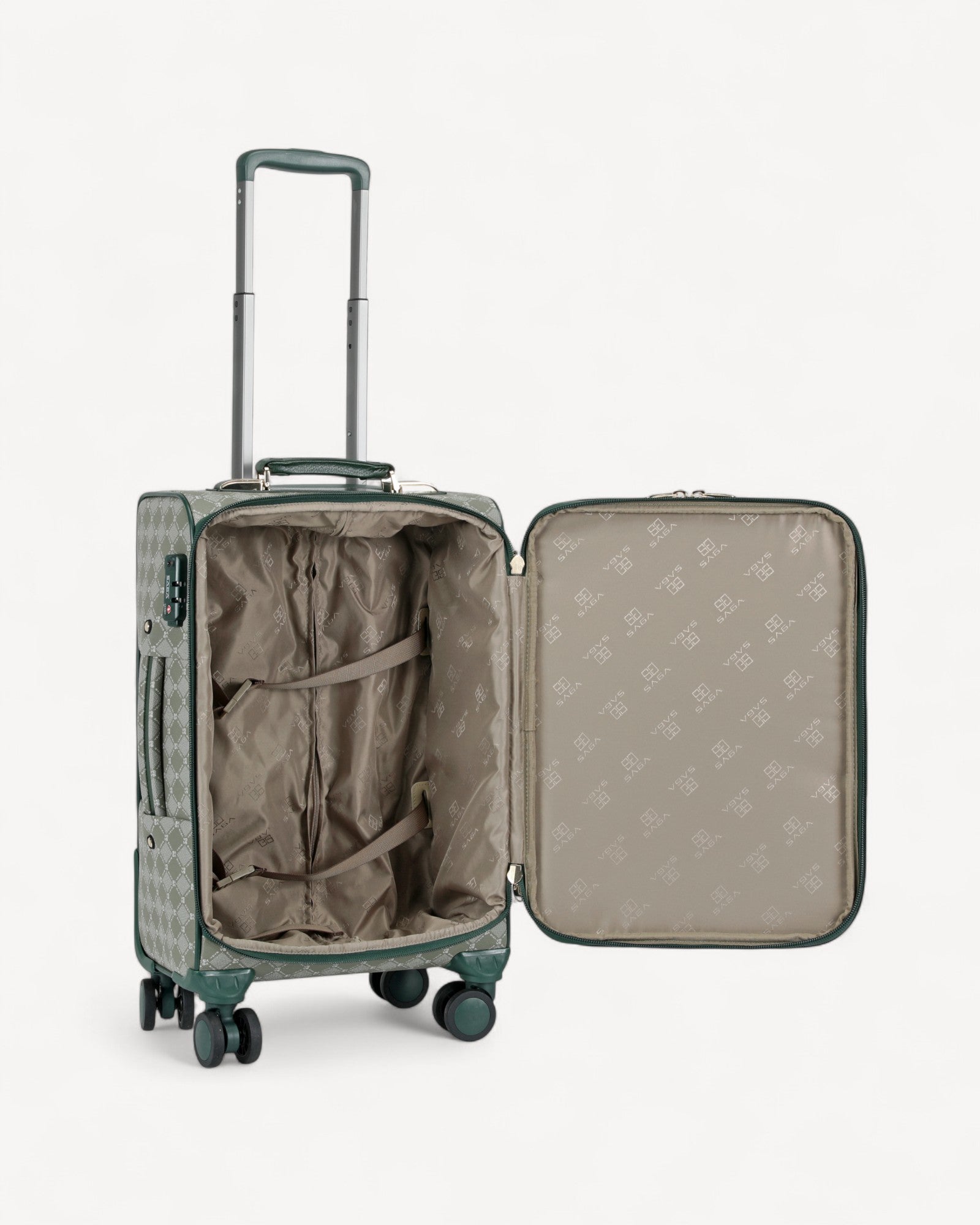 شنطة سفر صغيرة كابينة الطائرة لون اخضر - 4