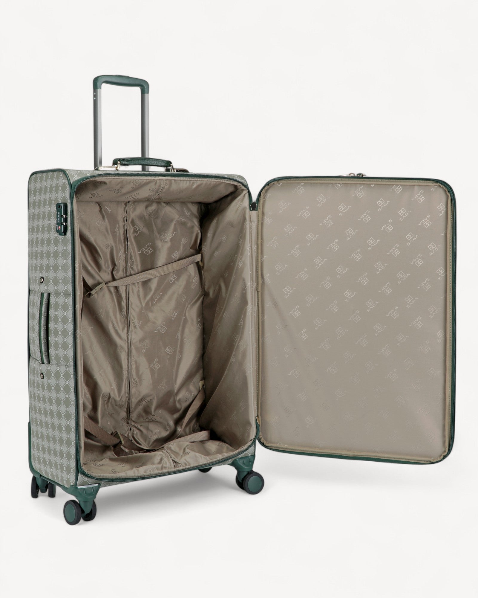 شنطة سفر كبيرة مقاس 29 إنش لون اخضر - 4