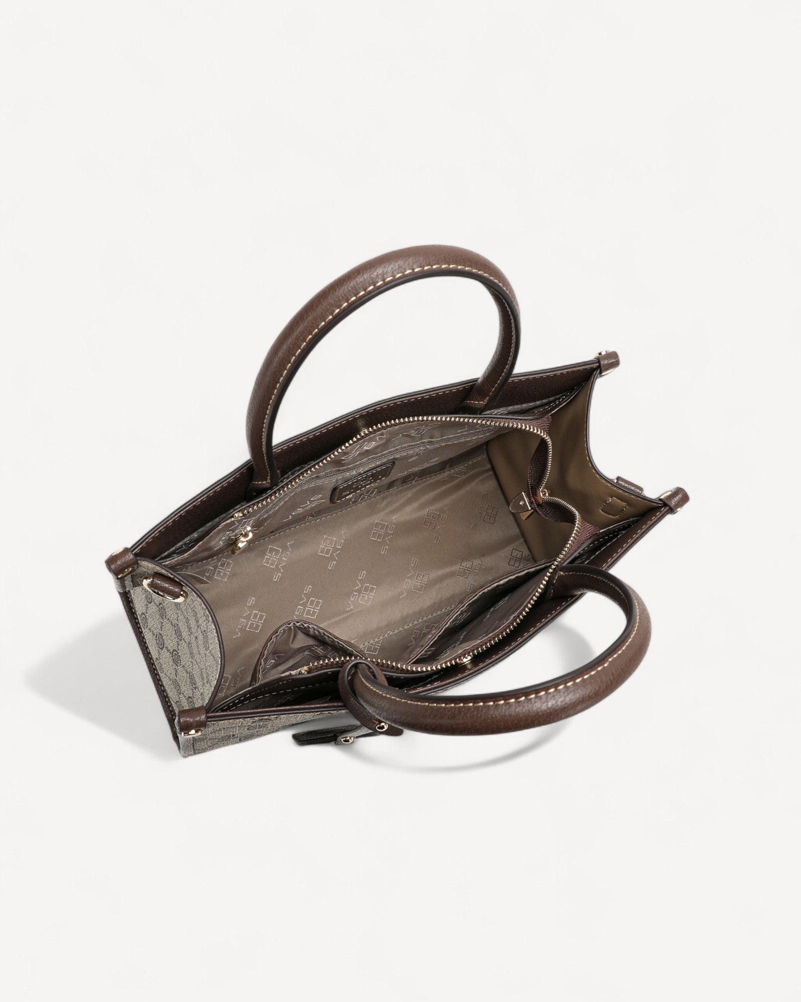 شنطة كتف بحزام قابل للفصل لون بني فاتح - 4