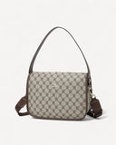 حقيبة كروس بدي بحزام كتف لون بني فاتح - 1