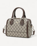 شنطة ساتشيل صغيرة بمقبض وحامل لون بني فاتح - 1