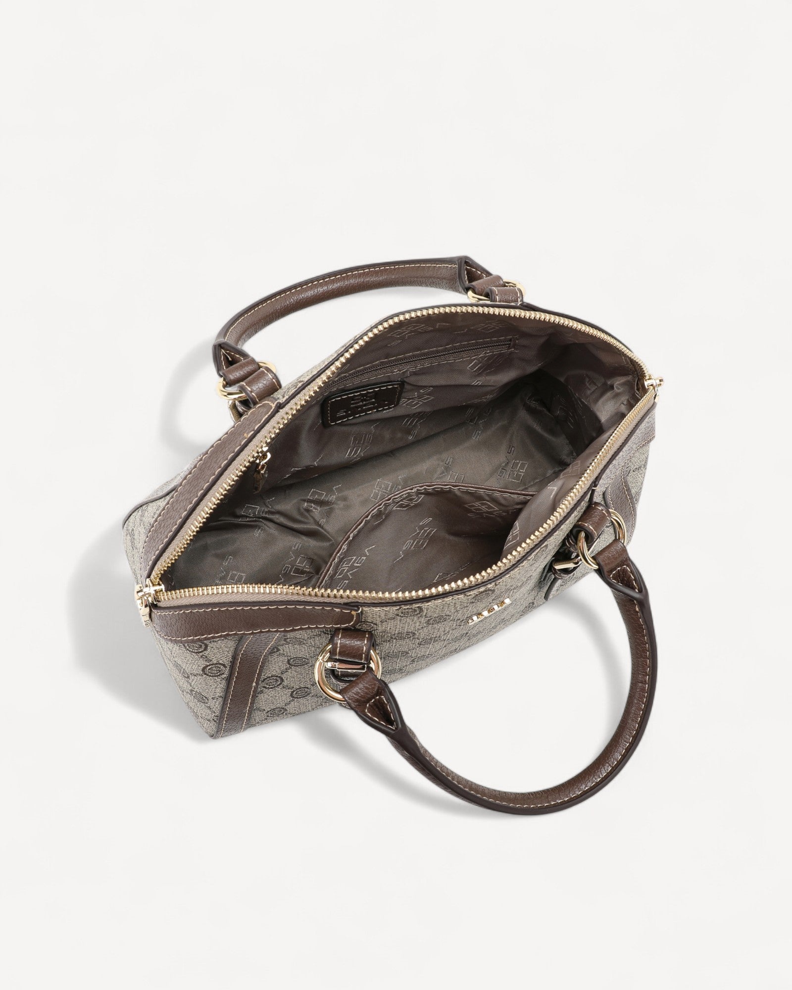 شنطة ساشتيل بحزام لون بني - 4