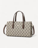 شنطةة كتف مونوغرام بحامل لون بني فاتح - 1