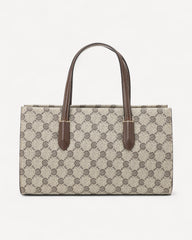 شنطة كتف مونوغرام بحامل لون بني فاتح - 2