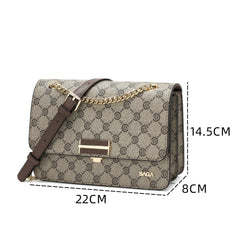 شنطة كتف بحامل قابل للتعديل لون بني فاتح - 5