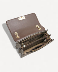 شنطة كتف بحامل قابل للتعديل لون بني فاتح - 4