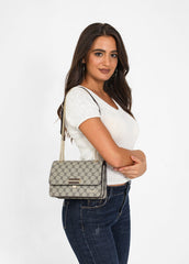 شنطة كتف بحامل قابل للتعديل لون بني فاتح - 6