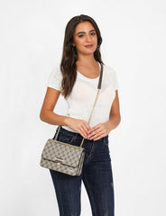 شنطة كتف بحامل قابل للتعديل لون بني فاتح - 9