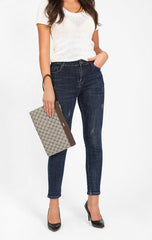 شنطة كلتش خفيفة الوزن لون بيج - 11