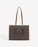 شنطة كتف واسعة بحامل قابل للتعديل لون بني - 2