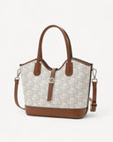 شنطة كتف مع حزام قابل للإزالة لون بيج - 1