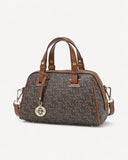 شنطة ساتشيل كلاسيكية مع جيوب اضافية لون بني - 1