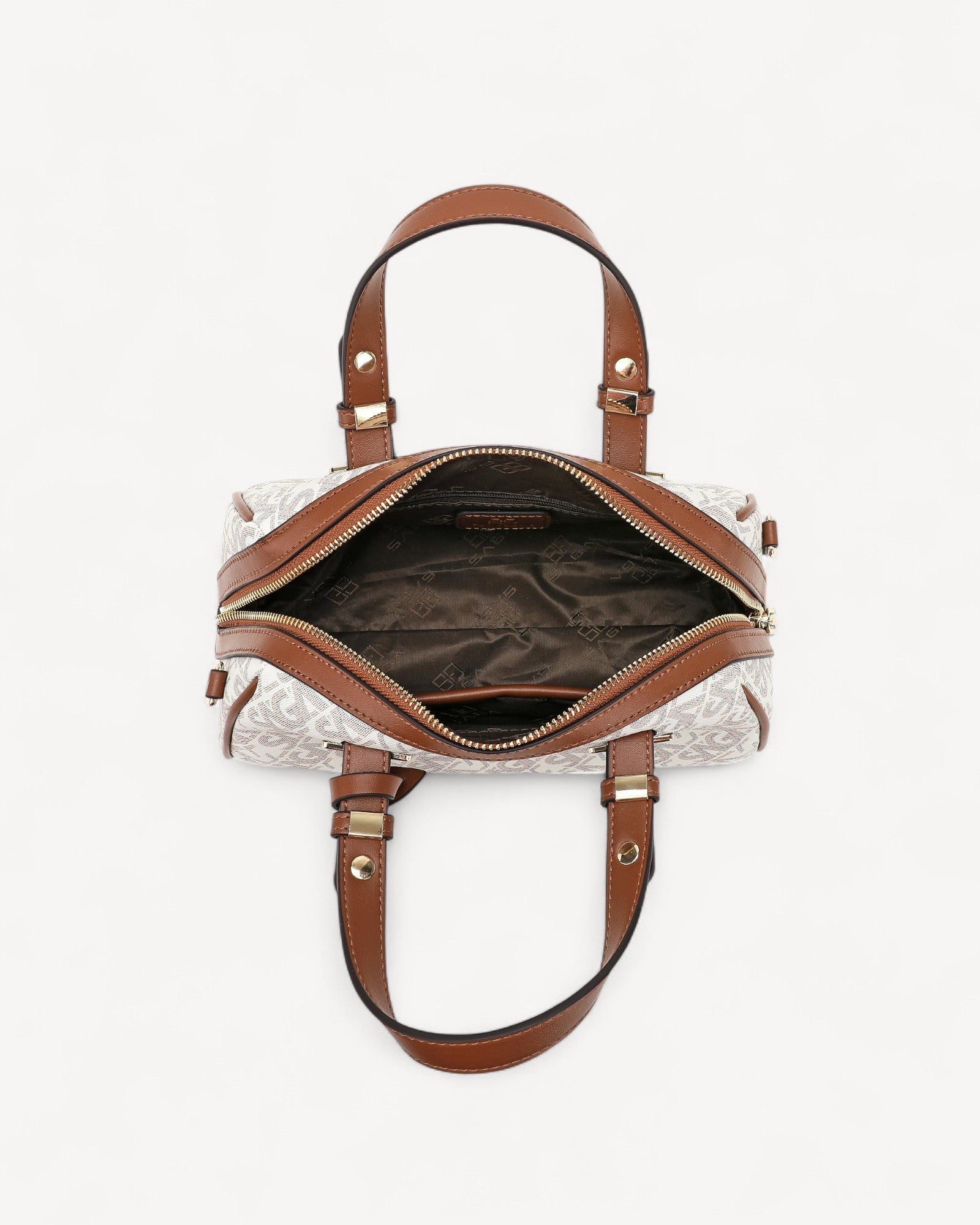 شنطة ساتشيل كلاسيكية مع جيوب اضافية لون بيج - 4