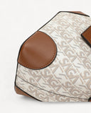 شنطة كتف بتصميم دلو لون بني - 3