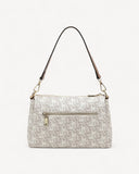 شنطة كتف مونوغرام بحزام قابل للفصل لون بيج - 2