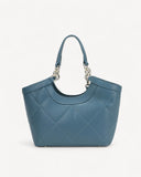 شنطة كتف جلد بحامل قابل للتعديل لون تركواز - 2