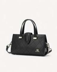 Light luxury leather bag with a modern design, available in two colors