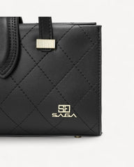 Light luxury leather bag with a modern design, available in two colors
