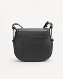 شنطة كروس بدي جلد بحزام قابل للتعديل لون اسود - 2