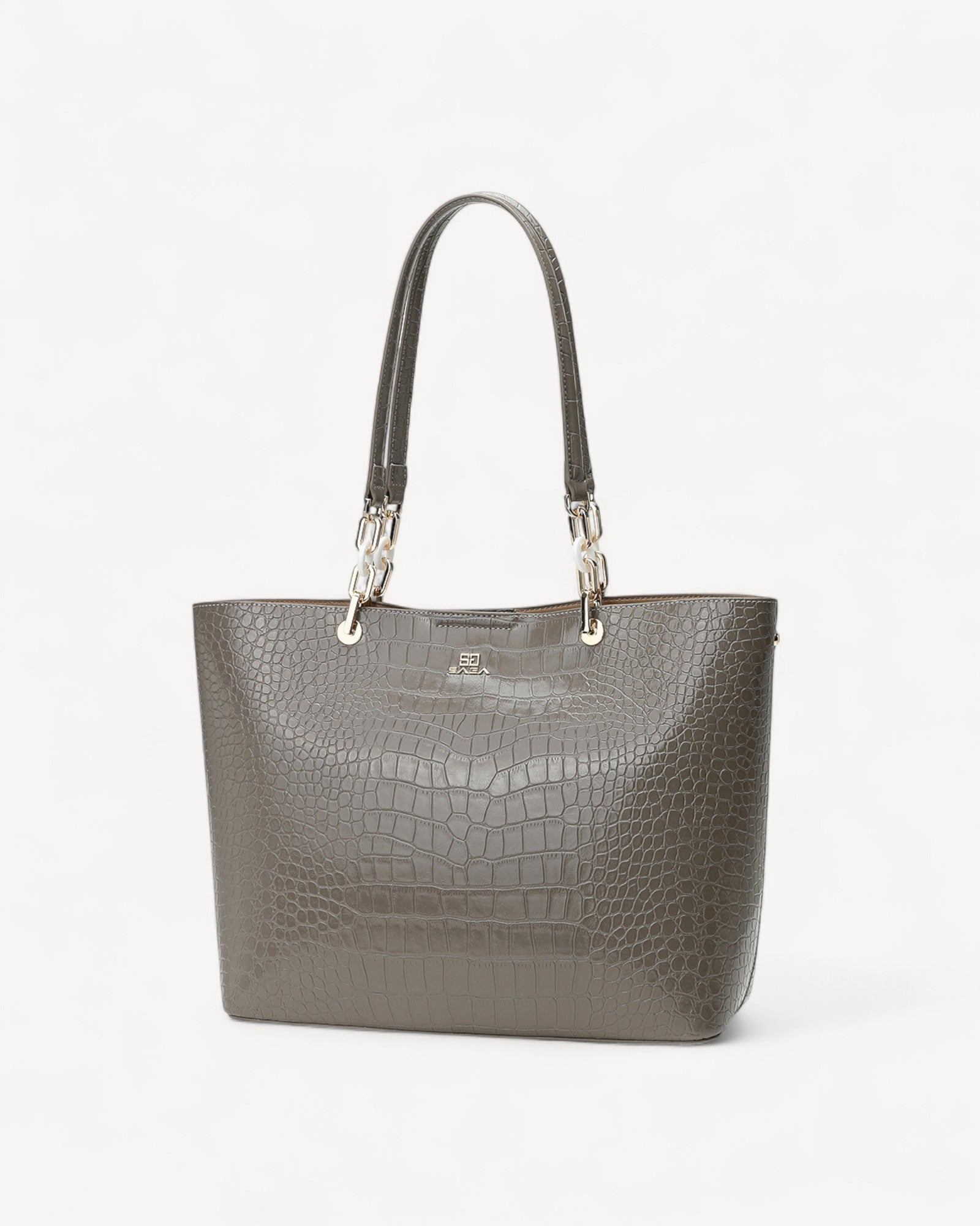 Crocodile Leather Shiny Bag