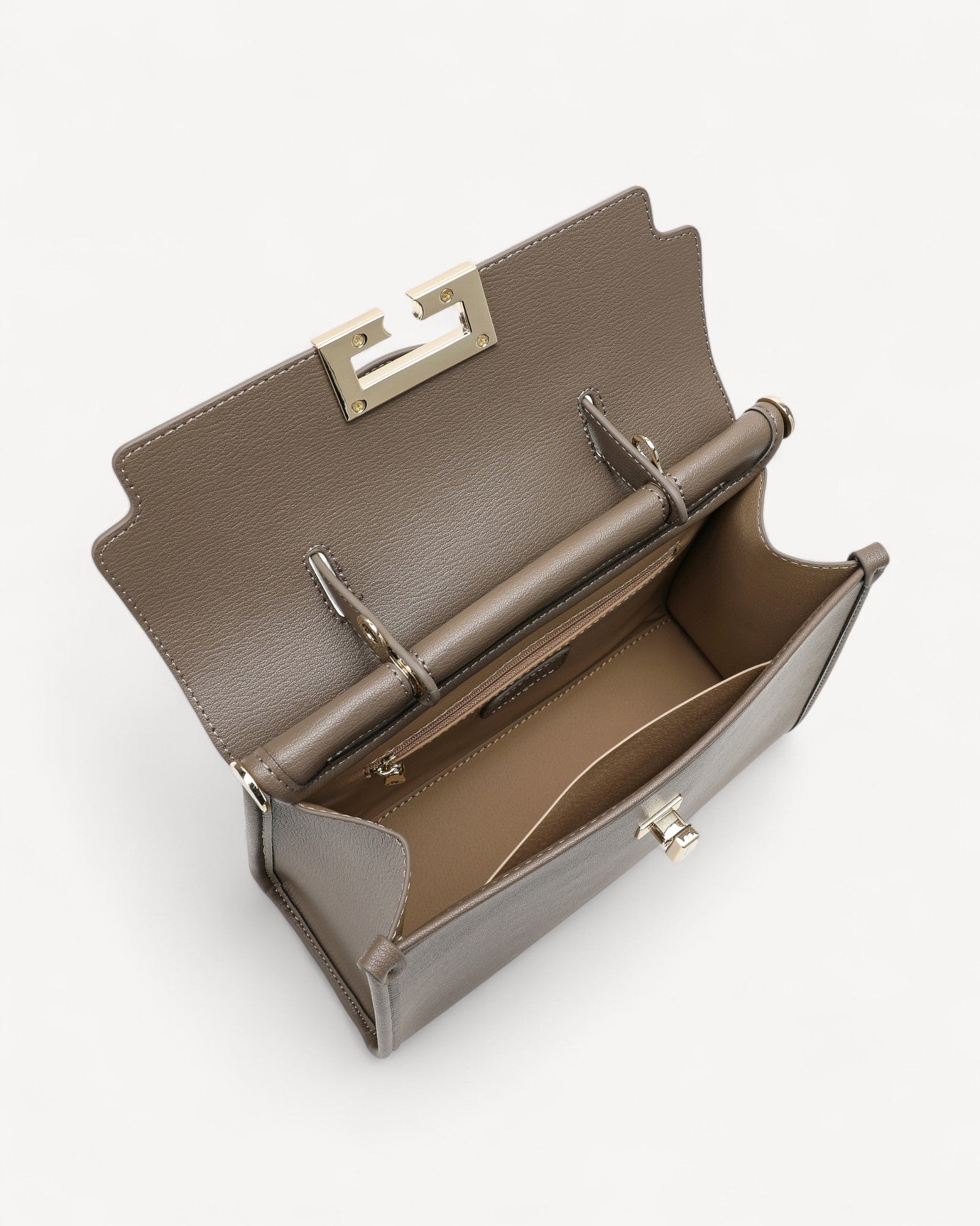 شنطة كتف بحامل قابل للفصل لون رمادي - 4