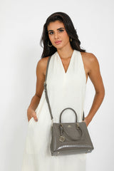 Crocodile Style Luxury Leather Bag in Multiple Colors