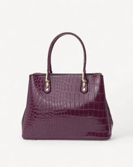Crocodile Style Luxury Leather Bag in Multiple Colors