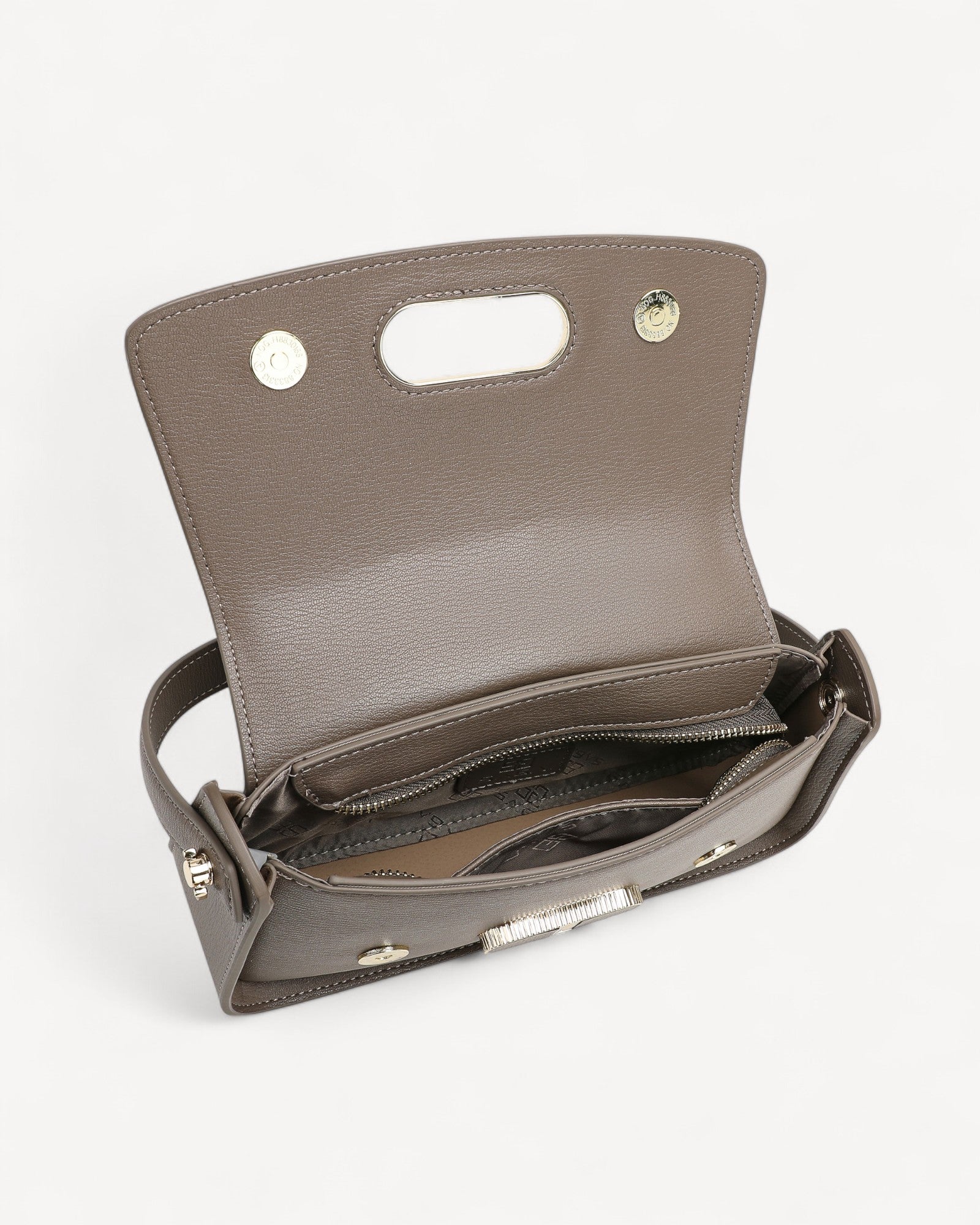 شنطة كروس بدي بحزام كتف قابل للإزالة لون رمادي - 4