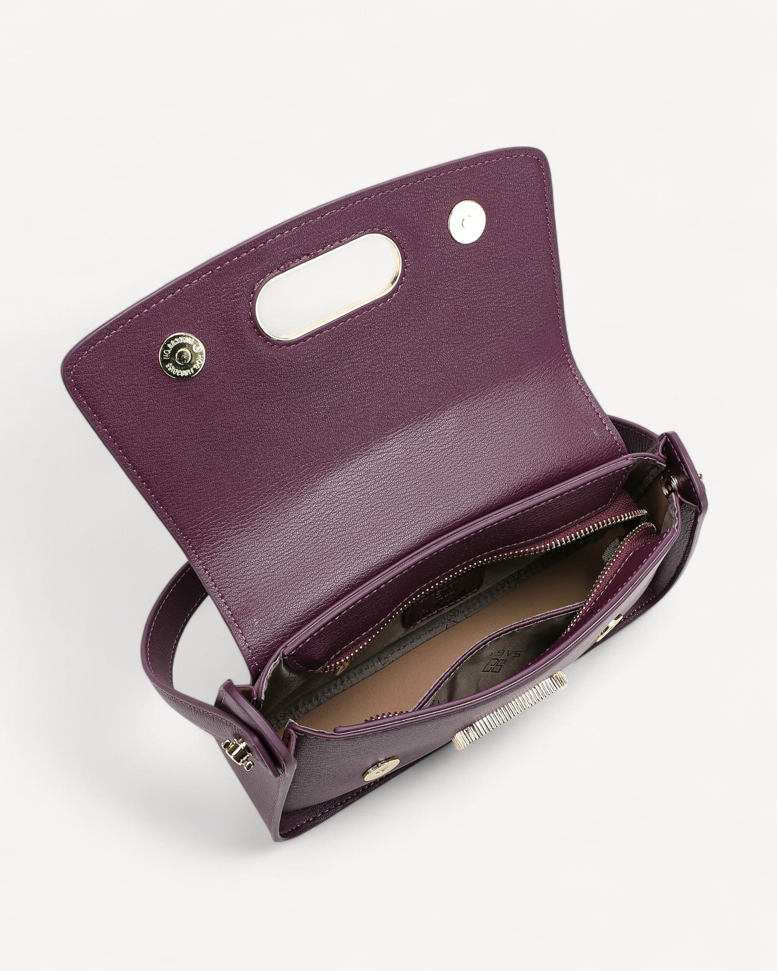 شنطة كروس بدي بحزام كتف قابل للإزالة لون عنابي - 4