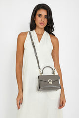 Shiny Crocodile Bag with Gold Lock Luxury Leather Available in Multiple Colors