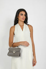 Shiny Crocodile Bag with Gold Lock Luxury Leather Available in Multiple Colors