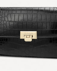 Crocodile Style Bag with Gold Chain Available in Multiple Colors