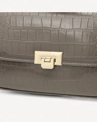 Crocodile Style Bag with Gold Chain Available in Multiple Colors