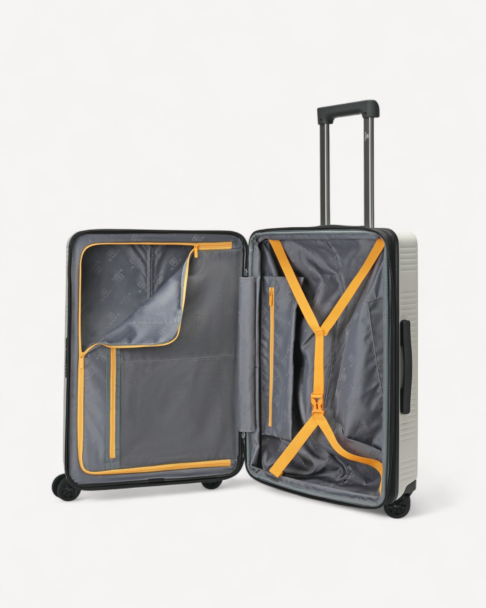 شنطة سفر وسط مقاس 24 إنش لون اوف وايت - 4