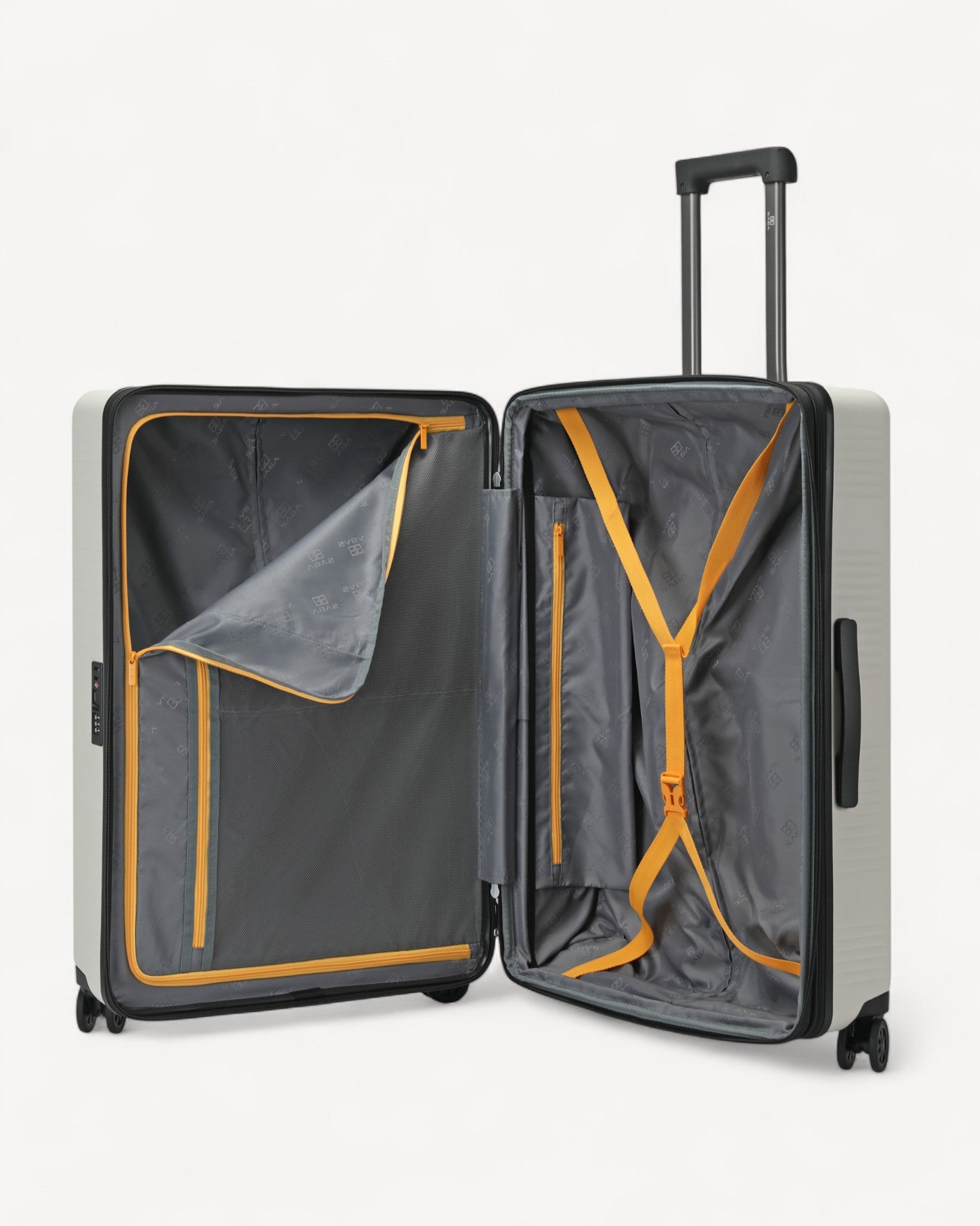 شنطة سفر كبيرة مقاس 28 إنش لون اوف وايت - 4