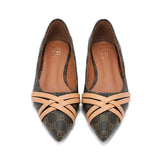 Women's high-heeled shoes with two back straps in a light purple color