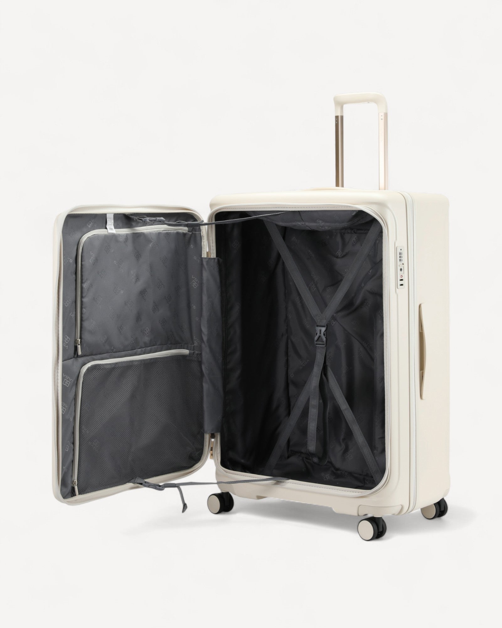 شنطة سفر كبيرة مقاس 29 إنش لون اوف وايت - 4