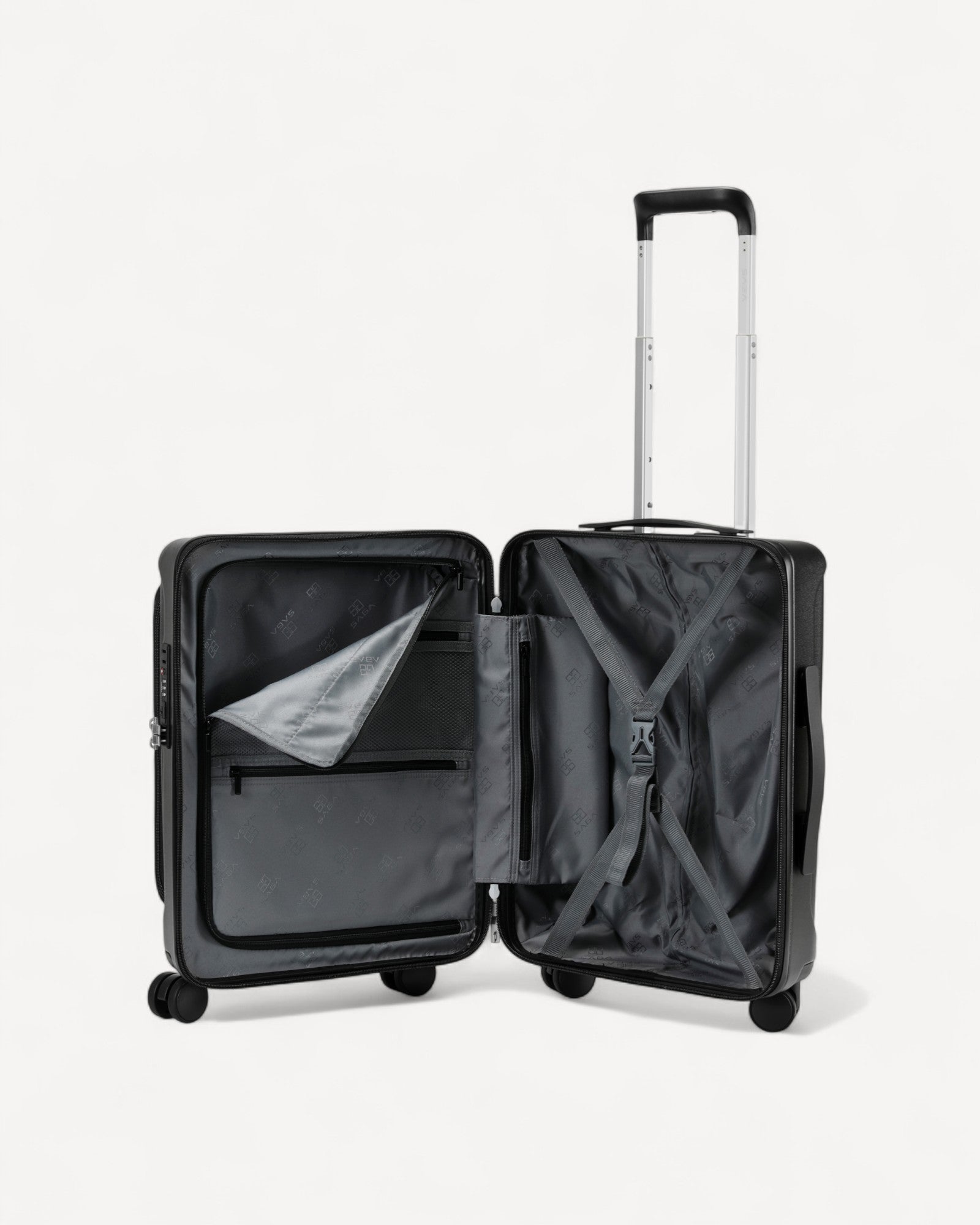 شنطة سفر صغيرة مقاس 25 إنش لون اسود - 4