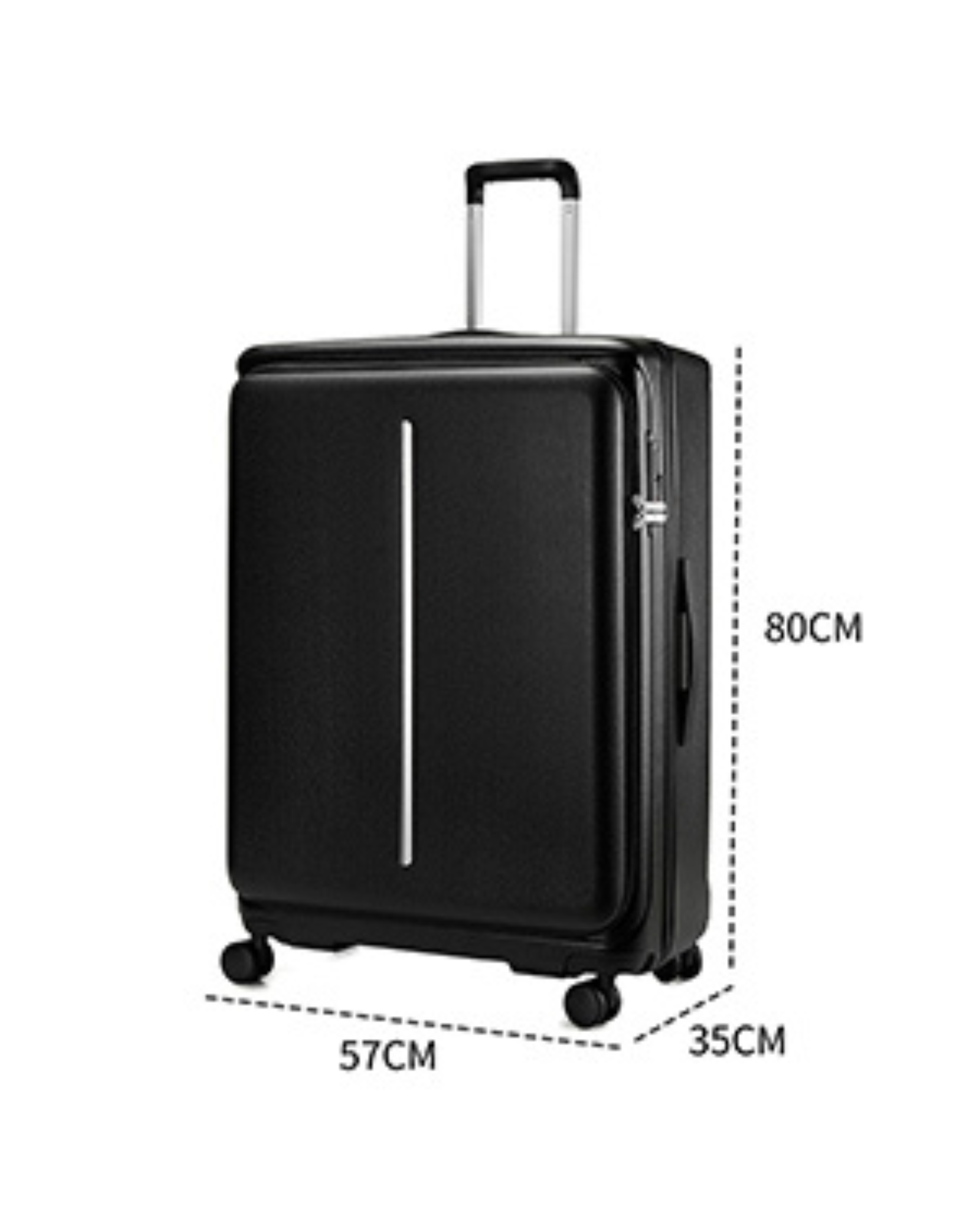 شنطة سفر كبيرة مقاس 29 إنش لون اسود - 5