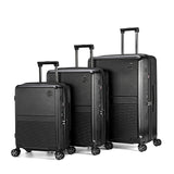 A set of modern and durable polycarbonate travel bags in several colors