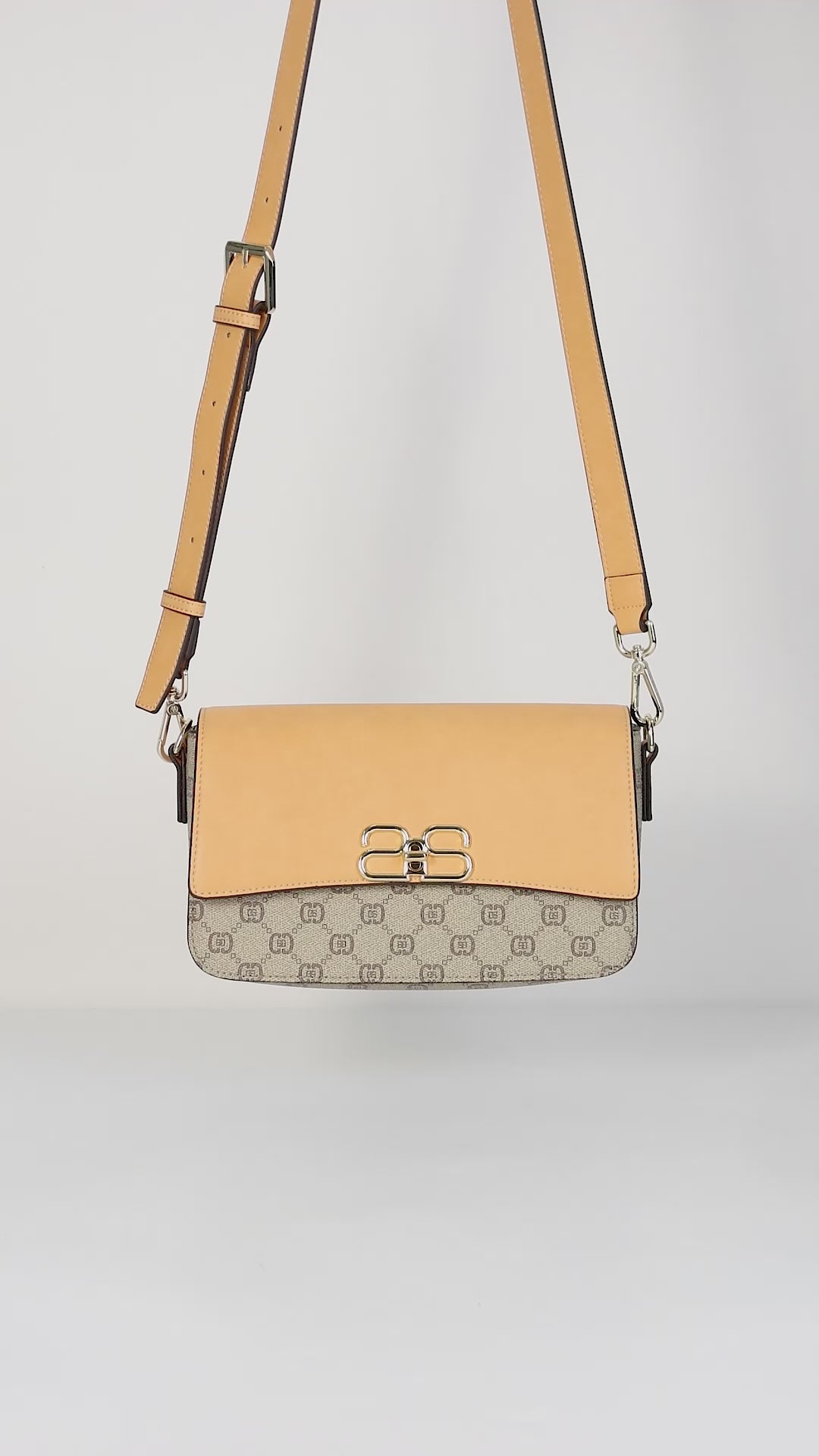 Small shoulder bag, genuine leather, black color 